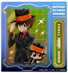 【中古】アクリルスタンド・アクリルパネル 沢田綱吉＆リボーン オーロラアクリルスタンド 「くじメイト 家庭教師ヒットマンREBORN! CCGX Ver.」 B-1賞