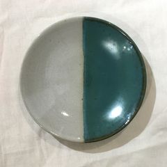 牛ノ戸焼　染分5寸皿
