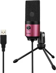 FIFINE USBマイク コンデンサーマイク 単一指向性 PC用マイク ネット通話 在宅勤務 配信 ゲーム実況 宅録 音量調節可能 三脚マイクスタンド付属 Windows/Mac/PS4に対応 K669