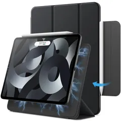 【特価】JEDirect iPad Air 11 インチ M2 (2024)、iPad Air 5/4 2022/2020 10.9インチ、iPad Pro 11 (2018) 用マグネットケース 磁気吸着 スリムスマート保護カバー 自動ウェイクアップ/スリー