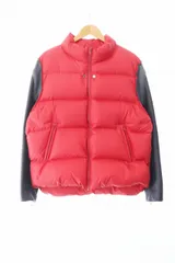 アンダーカバー UNDERCOVER 22AW LEATHER SLEEVE DOWN JACKET レザー スリーブ ダウン ジャケット UC2B9208-1 3 レッド ブランド古着ベクトル 中古☆AA★241123のサムネイル
