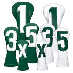 ゴルフヘッドカバー フェアウェイ デカロゴ 1番 3番 5番 UT2セット 
