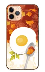 Galaxy A51 5G SC-54A SCG07 ケース カバー ギャラクシーA51 スマホケース ハードケース カレー カレーライス かれー 食べ物 フード シュール おもしろい 面白 かわいい イラスト カラー05