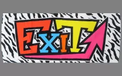 【中古】タオル・手ぬぐい EXIT ロゴタオル(ゼブラ) オフィシャルストア entrance会員限定