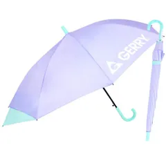 ☆ パープルxミントグリーン ☆ GERRY KIDS バックプロテクション長傘 55cm GERRY ジェリー 長傘 キッズ 55cm 傘 かさ カサ アンブレラ ジャンプ傘 ワンタッチ傘 子供用傘 ジャンプ式 ワンタッチ式 子供傘 子ども傘