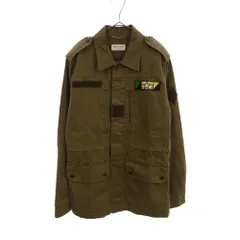 SAINT LAURENT PARIS (サンローランパリ) 16AW SHARK MILITARY SHORT COAT 457956 Y153W エディ期 バックシャークスパンコールミリタリージャケット カーキのサムネイル