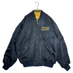 希少✨ サントリー BOSS ボスジャン ma-1 リバーシブル ネイビー 金 中古・古着通販】SUNTORY (サントリー) ボスジャン ネイビー