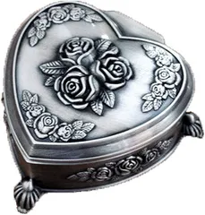 Starlight Stones B1 ハート型 アンティーク ジュエリーボックス 宝石箱 アクセサリー ケース 小物入れ コレクション インテリア(ハート・Bタイプ)