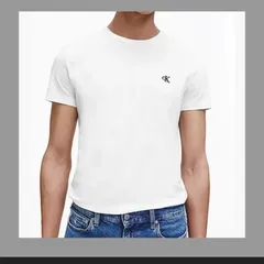訳あり　特価　新品　エッセンシャルスリムTシャツ　カルバンクライン　ck メンズ　Tシャツ　Sサイズ　白T ロゴT