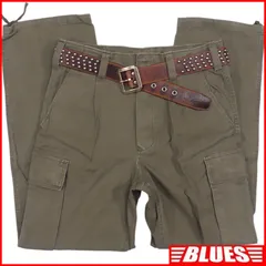 ドイツ軍 90s モールスキンカーゴパンツ  軍物 軍服 古着 メンズ 1 カーキ パンツ_ウエスト73cmから77cm一覧←SEULB屋着古← HH9820