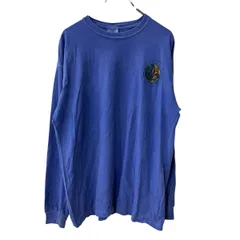 COMFORT COLORS 長袖 プリントTシャツ L ブルーパープル コンフォートカラーズ コットン100% ロンT カットソー トップス 秋物 a709-6681