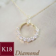 K18ピンクゴールド マルチストーン ネックレス 1.68ct - メルカリ
