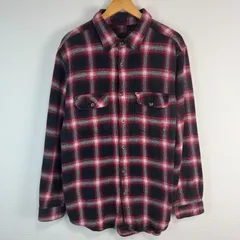 90s Field & Stream フィールドアンドストリーム フランネルシャツ ネルシャツ チェックシャツ 長袖 レッド Lサイズ メンズ 古着 ストリート アメカジ