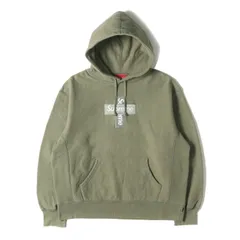 Supreme シュプリーム パーカー ライトオリーブ サイズ:S | 20AW クロスボックスロゴ スウェット パーカー (Cross Box Logo Hooded Sweatshirt) | トップス フーディー プルオーバー【メンズ】【中古】