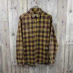MACKDADDY マックダディー 両面プリント 長袖 チェック ネルシャツ Lのサムネイル