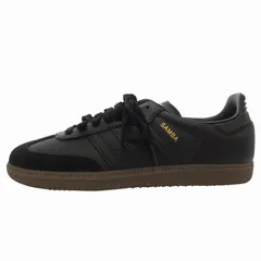 アディダスオリジナルス adidas originals タグ付き SAMBA サンバ OG スニーカー シューズ ローカット 24.5cm 黒 ブラック IE3438 /FF
