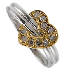 ペンダント K18WG ダイヤモンド0.18ct イニシャルKモチーフ - メルカリ