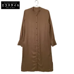 ICB アイシービー ブラウン 【洗える】 ルゼブフィブリルサテン シャツワンピース 6