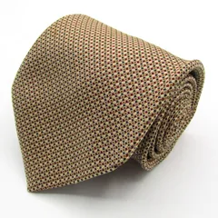 ピエールカルダン ブランド ネクタイ シルク 小紋柄 チェック柄 PO メンズ イエロー Pierre Cardin 【中古】