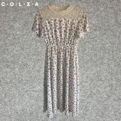 C・O・L・Z・A 花柄レース半袖ロングワンピース Mサイズ