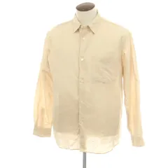 【中古】アーバンリサーチ URBAN RESEARCH コットンリネン レギュラーカラー カジュアルシャツ ベージュ【サイズL】【メンズ】