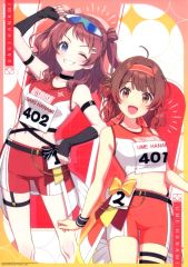 [중고] 클리어 포스터 신작 A3 클리어 포스터 하나카이 사키 시즌 & 하나카이 싹 [이치 반 쿠지 학원 아이돌 마스터 Part2] D상
