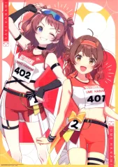 【中古】クリアポスター 描きおろし A3クリアポスター 花海咲季＆花海佑芽 「一番くじ 学園アイドルマスター Part2」 D賞