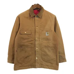 70年代 USA製 Carhartt カーハート ミシガンチョアコート ブラウン (メンズ 44) 中古 古着 R6404
