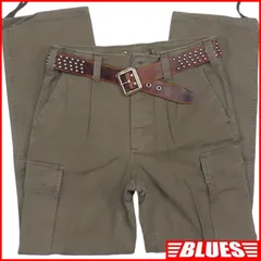 ドイツ軍 90s モールスキンカーゴパンツ  軍物 軍服 古着 メンズ 7 カーキ パンツ_ウエスト78cmから82cm一覧←SEULB屋着古← HH9829