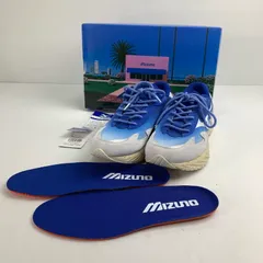【中古品】Mizuno ミズノ ×HIROSHI NAGAI D1GA241001 WAVE RIRER β ”BLUE WHITE SAND BEIGE” サイズ：27.0cm カラー：ブルー メンズ 【162-240616-st-1-fuz】のサムネイル