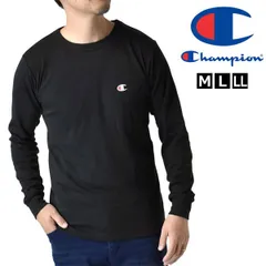 champion 長袖Tシャツ 《クルーネック：090ブラック》新品 未使用 チャンピオン メンズ ロンT スムース 選べる衿元 ハイネック クルーネック インナー 春 秋 冬【B4P】【ゆうパケット】ファッション メンズ M L LL
