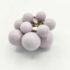 オカベマキコ okabemakiko しゃぼんリング 定価16500円 リング・指輪 約11.5号 ラベンダー ゴールド レディース【中古】5-0813G∞
