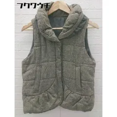 ◇ JEANASIS ジーナシス リバーシブル 中綿 ベスト ジャケット サイズF グレー系 レディース 【中古】 【1102230018073】