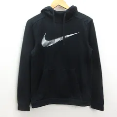 G■ナイキ/NIKE DRY-FIT プルオーバーパーカー/CJ4269-010【S】黒/men's/139【中古】■