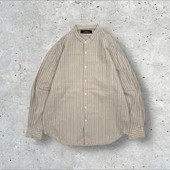 GREEN LABEL RELAXING / UNITED ARROWS CM シェニール ストライプ ジャストルーズ シャツ S