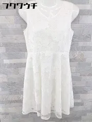 ◇ Rirandture リランドチュール メッシュ 花柄 ノースリーブ 膝丈 ワンピース サイズ2 ホワイト レディース 【中古】 【1103100012900】のサムネイル