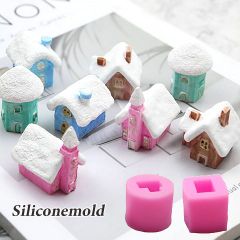 シリコンモールド シリコン型 家 おうち ハウス スクイーズ 2液性レジン ワックス 石膏 粘土 エポキシレジン 1個 mold-415【宅配便 】GreenRoseYumi