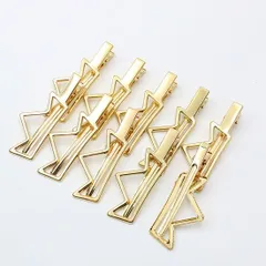 ヘアクリップ 72mm 幅26mm 王冠タイプ 10本 K510