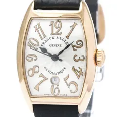フランクミュラー (FRANCK MULLER) トノウカーベックス デイト K18 ピンクゴールド レザー 自動巻き レディース 時計 1750 SC AT DT FO REL (外装仕上げ済み)【中古】