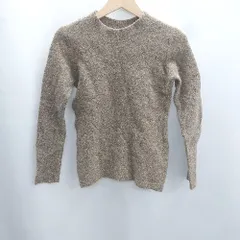 ◇ ⊇ IENA イエナ ラメ ウール混 長袖 セーター サイズ表記なし モカ系 ゴールド レディース E  【1501160020727】