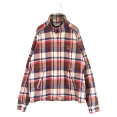 A BATHING APE (アベイシングエイプ) ラブジェネチェック フルジップ コットンジャケット スイングトップ ブラウンのサムネイル