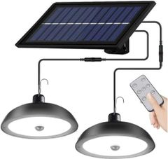 LED ソーラー ライト 人感 センサー 屋外 防水 分離型 リモコン付き ガーデン 防災 ランプ 白光 ホワイト KRB274