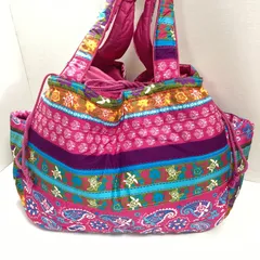 フララニHula Lani Hawaii　ハワイアンビッグ中綿入りトートバッグ　ショッピングバッグ　　　　　　　　　　　E-S