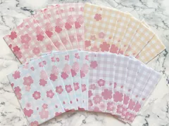 ハンドメイド ミニ封筒 4種類 20枚 桜
