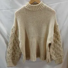 アズール バイ マウジー ニットセーター S ホワイト 250BAJ70-0211 レディース AZUL BY MOUSSY