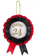 【中古】キーホルダー リドル・ローズハート おめかしバースデー ロゼット風缶バッジホルダー 「ディズニー ツイステッドワンダーランド プレミアムバースデー2023 POP UP SHOP in アニメイト」