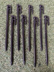 【 新品 未使用 】村の鍛冶屋 エリッゼステーク 鍛造 ペグ 28cm 8本セット / エリステ / 村の鍛冶屋 /山谷産業