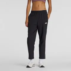 ニューバランス ウーブンパンツ レディース Newbalance 裏起毛トリコット トラックパンツ  トレーニング スポーツウェア  テーパード ロングパンツ  トレ  長ズボン 黒パンツ   レディースウエア/AWP53171-BK