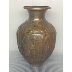 純銅製花瓶作者・製作元不明