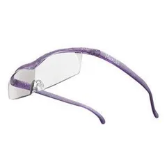1895超美品　ハズキルーペ　メガネ　眼鏡　度強　1.32Ｘ　ハーフリム　白